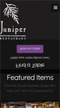 Mobile Screenshot of juniperrestaurant.com